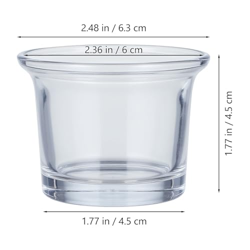 Sewroro Glass Bird Feeder Cup for Outdoors Hanging Window Bird Feeder Accessory Part for Balcony and Garden