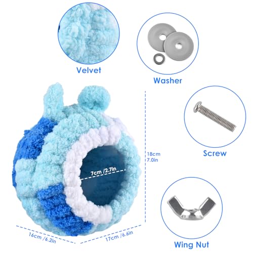 KATUMO Parrot Nest, Bird Breeding Nest Parakeet Snuggle Hut Conure House Bed for Budgie Cockatiel Conure Lovebird Canary Finch Hamster Small Pets - size: L (Blue)