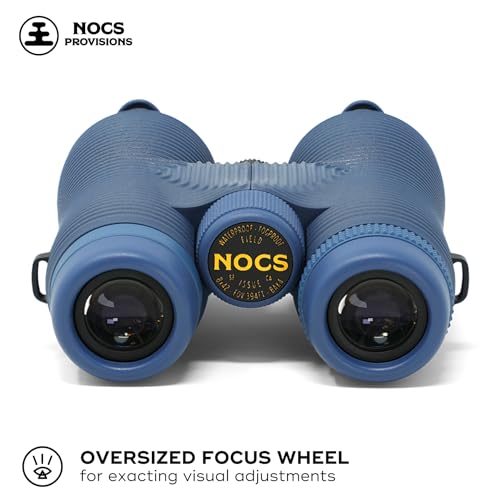 Nocs Provisions Field Issue Compact 8x42 Waterproof Binoculars, Shockproof | Fogproof, 8X Magnification, Bak4 Prism, Multi-Coated Lens, Adults & Kids, Wildlife Viewing, Bird Watching, Hunting & Hiking - color: Eddy Blue, size: 8x42