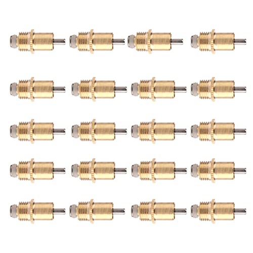 20Pcs Rabbit Drinker Nipple Waterer Set, Automatic 360 Degree Long Automatic Rabbit Nipple Drinker, Stainless Steel Nipples Cage Accessories, Drinking Water Tool for Small Animals