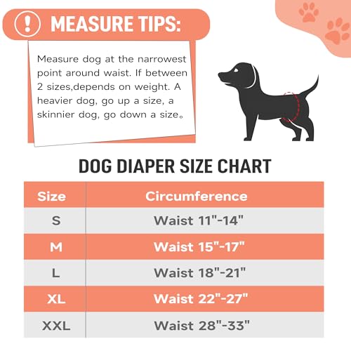 Leekalos Male Dog Diapers, Dog Belly Bands for Male Dogs | Wraps Washable Doggie Diapers High Absorbing Dog Belly Bands - color: Tabby-Print, size: Small(11"-14")