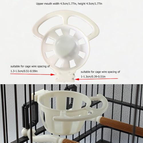 4 Pack Bird Egg Feeder Hanging Cage Protein Boiled Egg Holder Tray Bird Mineral Blocks Holder Food Bowl for Parrot Rock Ball Calcium Teeth Chew Toy Seat Ball Suet Dough Parakeet Cockatiel