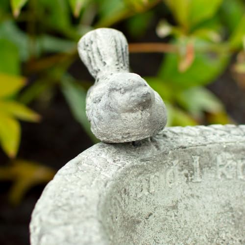 BestNest Athens His Eye is on The Sparrow Bird Bath, Pre Aged