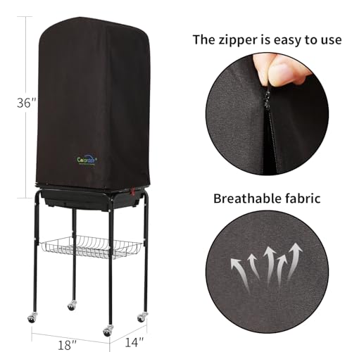 Colorday Good Night Bird Cage Cover, Black, 64" | For18Lx14Wx36H Inches bird cages. - color: Black, size: 64 inches