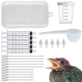 Baby Bird Feeding Syringe Kit,Hand Feeding Syringe for Birds,Pet Syringe Feeding Tool, Parrot Feeding Tubes Set for Small Baby Birds Pet Kittens (B) - color: B