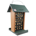 DutchCrafters Plastic Poly Hanging Whole Peanut Bird Feeder for Large Birds, Woodpeckers, Blue Jays for Outdoor, Garden, Yard - USA Amish Made (Turf Green/Cedar) - color: Turf Green/Cedar