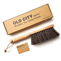Dustpan Bench Woodworking Brush-USA 13 inch Horsehair Brushes are Used for Counter, Furniture, Drafting, Patio, Fireplace Cleaning, Shop Brush, Leather Tie, Woodworking Tool & Accessories