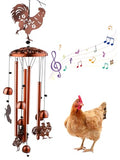 Large Chicken Toys for Coop, Chicken Wind Chime Enrichment Toys, Hanging Chick Peck Toy with Colorful Bells, Home Garden Musical Coop Accessories - style: C