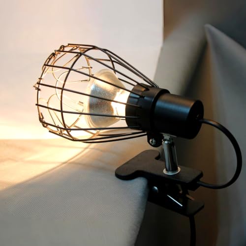 Gatuida Heating Lamp Protective Cover, Iron Anti-scald Lamp Shade for Pet Reptile Cages, Black Mesh Guard, 5. 7 X 3. 46 Inch