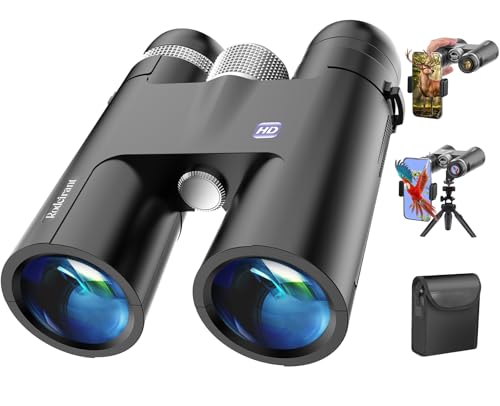18x50 Professional Large View Binoculars for Adults with Upgraded Phone Adapter, Tripod and Tripod Adapter - Waterproof Binocular with BaK4 prisms for Bird Watching,Hiking,Outdoor Adventures