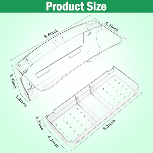 Window Bird Feeder with 4 Strong Suction Cups | 2.36" heavy duty suction cups, close-up outdoor viewing, bird watching gift for cat & bird lovers, fits cardinals, finches - color: Clear