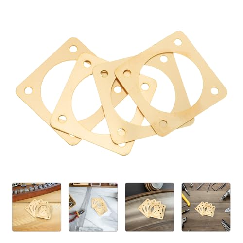 SHINEOFI 4pcs Metal Birdhouse Entrance Protector for Sparrow Houses 1.5 Inch Inner Diameter with Predator Defense for Outdoor Birdhouse Hole Guard