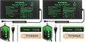 VIVOSUN 10"x 20.75" Seedling Heat Mat and Digital Thermostat Combo Set, UL & MET-Certified Warm Hydroponic Heating Pad for Germination, Indoor Gardening, Greenhouse (Pack of 2) - size: 10"x20.75" (Pack of 2)
