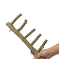 Parrot Natural Sichuan Pepper Wooden Bird Ladder Perch Cage Nature Wood Stand Chew Toy Parrot Bird Cage Accessories Suitable for Small and Medium Sized