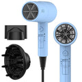 AINA Diffuser Hair Dryer Full-Featured Blow Dryer 110V/1600W(Baby Blue) | 3 Heat/2 Speed;Cold shut button;Lightweight;Compact Size;High Temp;Low Airflow;Same Results;Less Expense - color: Baby Blue, size: 3 Piece