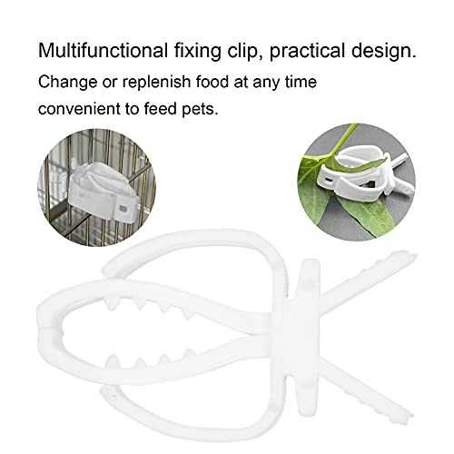10Pcs Bird Food Holders Vegetables Fruit Clip Holders Plastic Parrot Cage Seed Feeder Food Holder for Pet Parrot Cage Accessories