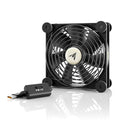 AC Infinity MULTIFAN S3, Quiet 120mm USB Fan, UL-Certified for Receiver DVR PlayStation Xbox Computer Cabinet Cooling | UL-Certified for Receiver, DVR, PlayStation, Xbox, Computer Cabinet Cooling - size: S3