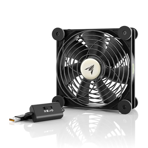 AC Infinity MULTIFAN S3, Quiet 120mm USB Fan, UL-Certified for Receiver DVR PlayStation Xbox Computer Cabinet Cooling | UL-Certified for Receiver, DVR, PlayStation, Xbox, Computer Cabinet Cooling - size: S3