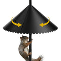 19 Inch Squirrel Baffle for Bird Feeder Pole, Fits 0.67" to 1.38" Poles, Wrap Around Bird House Guard, Heavy Duty Weatherproof Outside Squirrel Stopper for Shepherd Hooks,