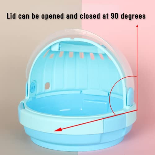 Bird Carrier with Handle - Parrot Carrier Lightweight Portable Pets Suitcase Transparent Breathable Cage for Small and Medium Birds Parrots Parakeet Cockatiels Conure Birds Accessories (Pink) - color: Pink