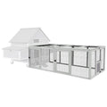 GUTINNEEN Chicken Coop Extension Chicken Run 20.73 ft², Large Expandable Hen House Run with 5 Doors, Universal Fit for Most Coops, Not for Standalone Use,79" L - size: 79.0"L x 37.8"W x 26.8"H