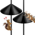 19-Inch Squirrel Proof Baffles for Protecting Outside Pole Bird Feeders and Bird Houses, Pole Mount Squirrel Guard Stopper(Black,2 Packs) - size: 19IN-2Set