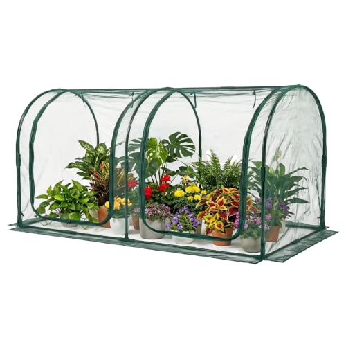 Crop Cage for Garden,98"x49"x49" Tunnel Plant Netting Cover with Zipper,Garden Bed Cover for Protection for Vegetables Fruits,Garden Cage for Plant and Animal