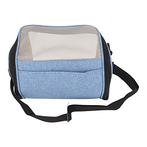 Bird Carrier Bag Bird Travel Cage Bird Carrier Bag Transparent Portable Lightweight Breathable Travel Cage for Cockatiels Parakeets Small Bird Blue (Blue) - color: Blue