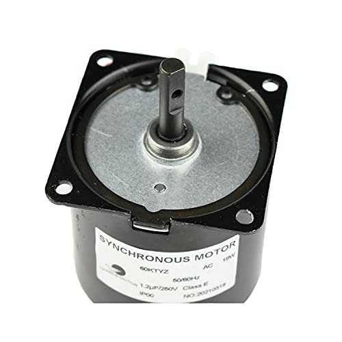 Permanent Magnet Motor 60KTYZ AC 110V 2.5-3RPM CW/CCW Synchronous Gear Motor with Motor Bracket Support Fixed Base - size: 2.5/3r/min Motor+Bracket