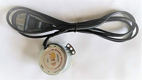 A&I Brooders and Incubators Egg Tray Turning Motor 110Volt AC 1/240 RPM with 2 Prong Plug for Incubator New!