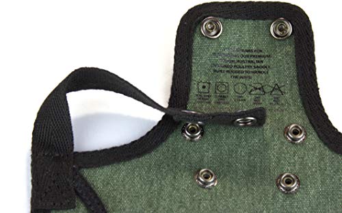 DOWN UNDER OUTDOORS Medium-Large Chicken Saddle Hen Apron Saver (Green) | Adjustable Straps, Chicken Apron, Poultry Saver, Pet Supplies, Including Shoulder Cover, 14 oz Breathable Cotton Canvas - color: Green
