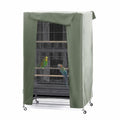 PONY DANCE Pets Product Universal Birdcage Cover Blackout | Breathable Birdcage Cover for Birds Sleep & Rest, Large, Sega Green, 35.0"L x 25.0"W x 47.0"H - color: Sega Green, size: 35.0"L x 25.0"W x 47.0"H