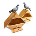 2-Pack Mourning Dove Nesting House - Handmade Solid Wood Bird Box with Predator Guard, Attract and Protect Doves for Backyard, Garden, Patio | Weather Resistant, Easy to Mount - size: 2 Pack