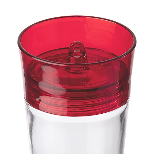 More Birds Bird Health Diamond Hummingbird Feeder, 30oz, Red