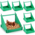 Novabright 6 Pack Chicken Nesting Boxes for Laying Eggs Big Laying Nest Box for Hens Ducks and Poultry, Green