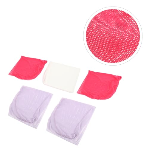 5pcs Parrot Cage Wrapping Bags Anti Food Leak Breathable High Elastic Cloth Mesh Packing Bags for Bird Transport and Living Animal Shipping Random Color