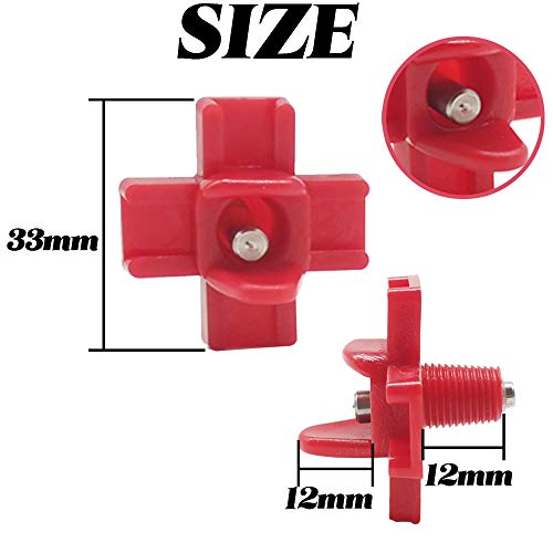 TIHOOD 20PCS Horizontal Side Mount Automatic Poultry Nipples Drinker Waterer for Chicken or Quail