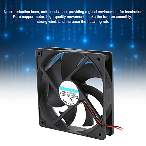 Incubator Fan, Low Noise Strong Wind Incubator Exhaust Fan for Indoor