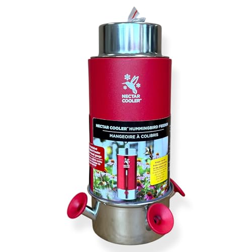 Insulated Hummingbird Feeder Keeps Nectar Cooler & Fresh Longer
