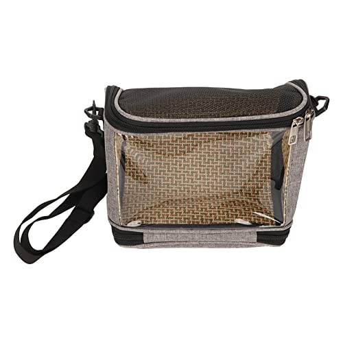 Bird Carrier Bag Bird Travel Cage Bird Carrier Bag Transparent Portable Lightweight Breathable Travel Cage for Cockatiels Parakeets Small Bird Blue (Gray) - color: Gray