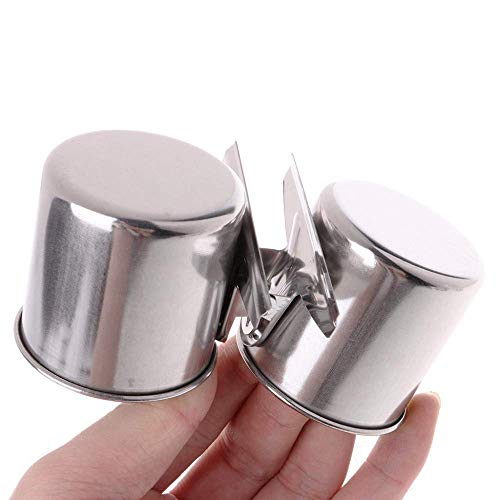 Litewoo Bird Perch with Feeder CupsBowls Stainless Steel for Parrot Cage, S | Odorless bird platform with holder hanger, outside durable water food dispenser, for parakeet/cockatiel/conure/macaw, 7.09" - size: 7.1 inch