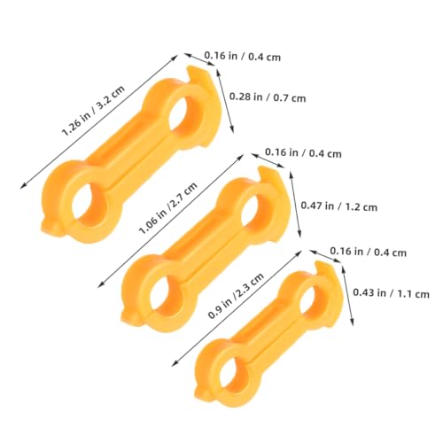 Toddmomy 15pcs Chick Leg Correction Bands PVC Splay Leg Fix for Chicks Quails Ducks Parrots Durable and Reusable for Poultry