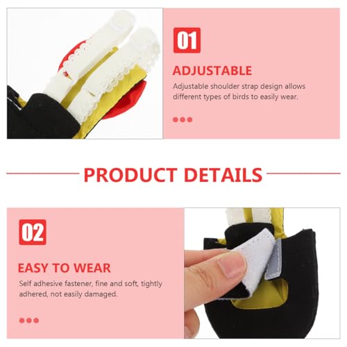 POPETPOP Flying Bird Harness Clothes - Reusable Nappies, Parrot Flight Suit, Washable Diaper, Cotton Pet Xuan Feng