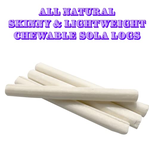 5510 Pk8 Small Sola Logs - Handcut Skinny Stick Bird Foot Toys, Made from air Dried Piece of Natural sola Wood, Lightweight, Versatile, Break Apart by Hand, Great Fun for Small and med Size pet Birds - color: Skinny Sola Logs, size: Pack 8