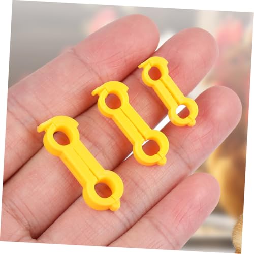 Toddmomy 15pcs Chick Leg Correction Bands PVC Splay Leg Fix for Chicks Quails Ducks Parrots Durable and Reusable for Poultry