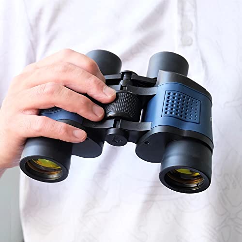 60X60 Binoculars for Adults with Low Light Night Vision, Professional Waterproof High Power Optical Telescope for Stargazing Bird Watching Concerts Football Sightseeing Hunting