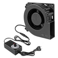 UMLIFE 1 Set PC Fans 120mm (120mm x 32mm) with Variable Speed Controller 3V to 12V, Axial Computer Fan with AC Plug 110V 120V 220V, Vent Fan for PC Cooler Biltong Box Cabinet Receiver Xbox DVR