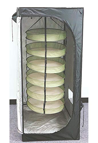 HORTIPOTS Hanging Drying Racks 2 FT Mesh Herb Dryer for Herbs and Clothes (2 FT Diameter, Green) - size: 2 FT diameter