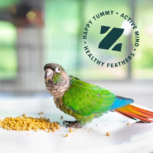 ZuPreem True Harvest Cockatiel & Conure Food, Uniform Bird Food, M, 2.5 lb | Bird Pellets, ZuPreem Natural Pellets, Cockatiel Food, Conures, Lovebirds, Love Bird Pellets, Quakers, Parrot, Large Birds - size: 2.5 Pound (Pack of 1)