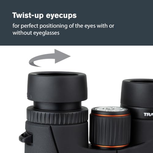 Celestron TrailSeeker ED 8x42 Binoculars for Birding & Nature – ED Glass | ED Glass for Sharp Detail, Phase & Dielectric-Coated BaK-4 Prisms, Fully Broadband Multi-Coated, Magnesium Alloy Body - style: TrailSeeker ED 8X42